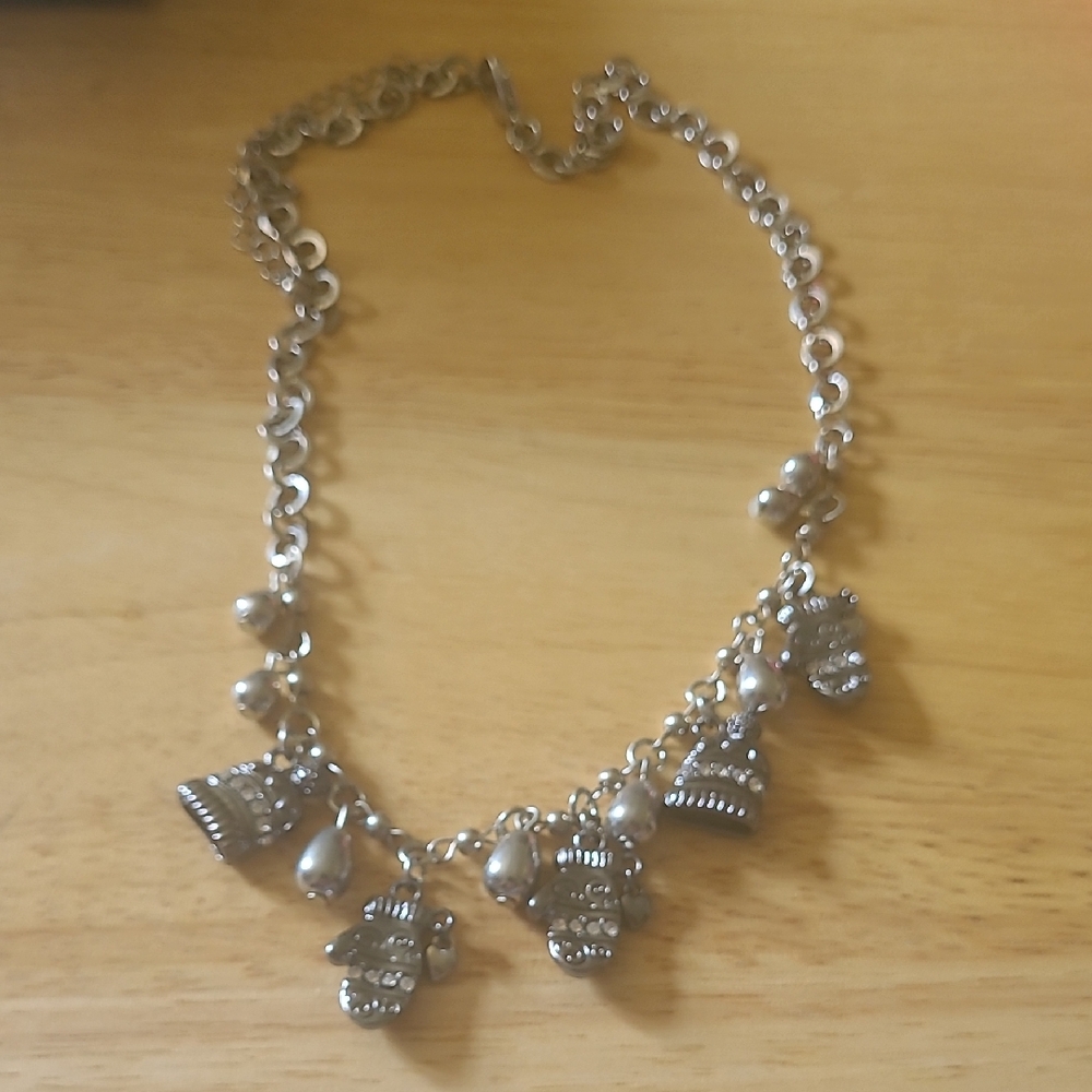 Elegant Silver Charm Necklace